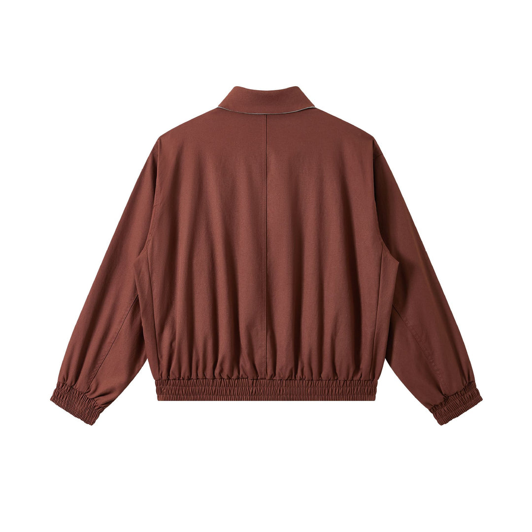 Herren Kurz geschnittener Boxy-Blouson mit hohem Stehkragen, elastischem Saum und Zipper-Front Shop Nory