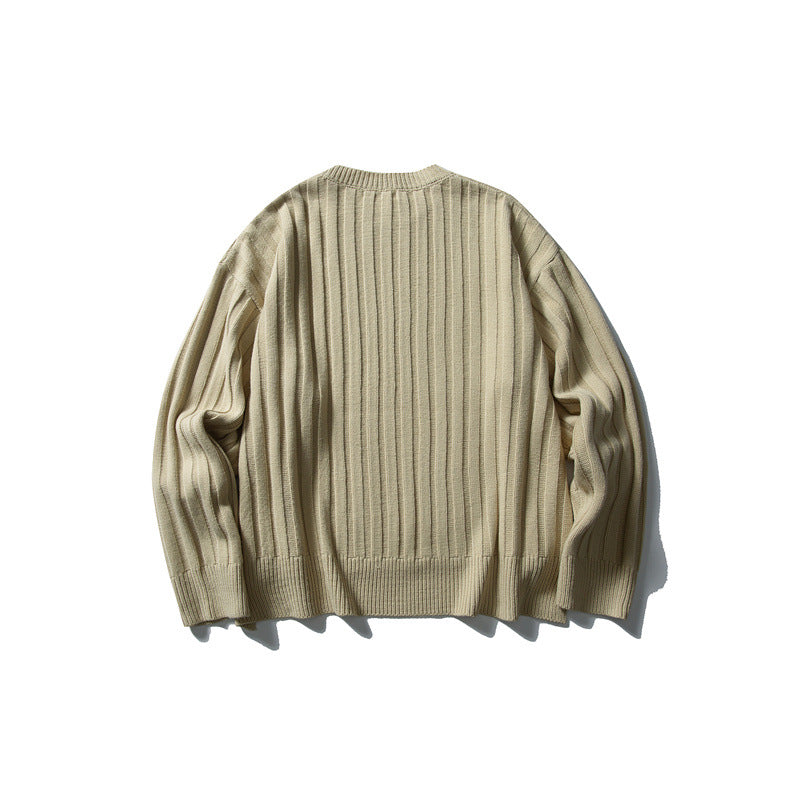 Unisex Grobstrick-Pullover mit breitem Rippmuster und weitem Schnitt Shop Nory