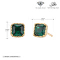 Damen Ohrstecker mit funkelndem 5A Zirkon in luxuriöser 925 Sterling Silberfassung Shop Nory