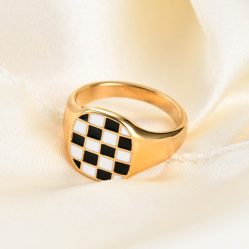Herren Siegelring mit modernem, zweifarbigem Design Shop Nory