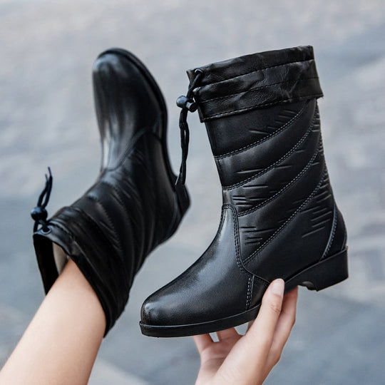 Damen Elegante wasserfeste Kurzschaftstiefelette mit gesteppter Optik und stoßdämpfender Leichtsohle Shop Nory