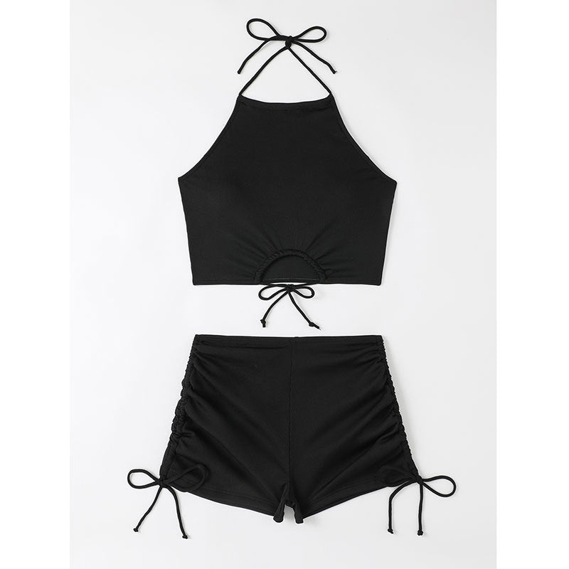 Damen Freizeit-Bikini-Set mit Raffungen