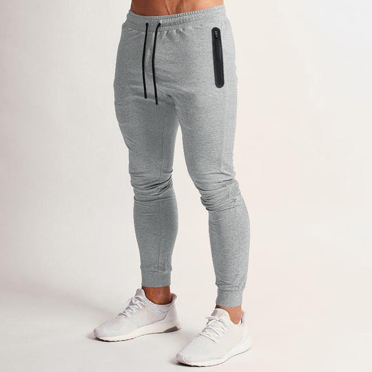 Herren Slim-Fit Jogginghose mit praktischen Reißverschlusstaschen