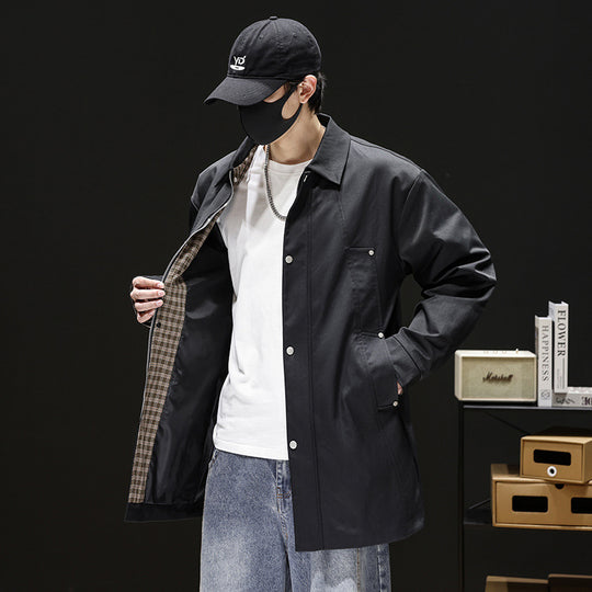 Herren Modische Utility-Jacke mit praktischen Taschen