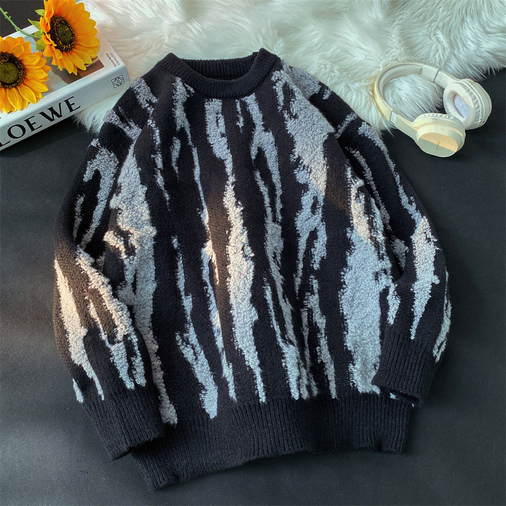 Damen Gemütlicher Strickpullover mit einzigartigem Wellenmuster Shop Nory