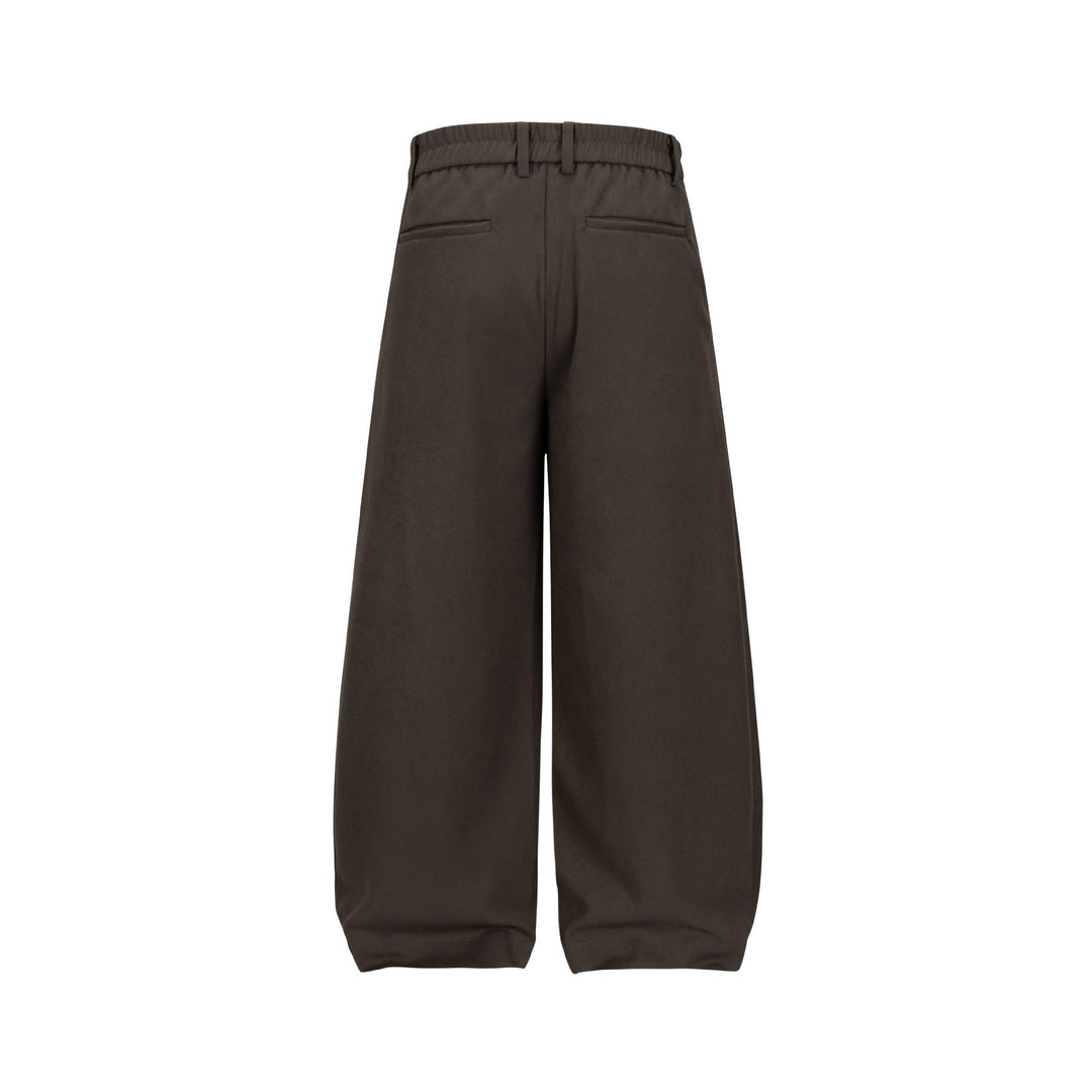 Damen Weite Plissee-Hose mit hoher Taille und elastischem Rückbund Shop Nory