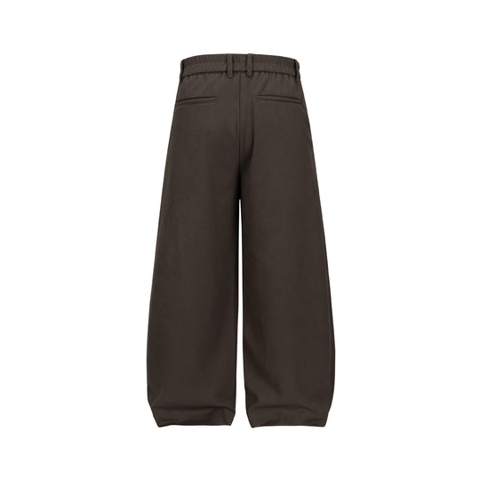 Damen Weite Plissee-Hose mit hoher Taille und elastischem Rückbund Shop Nory