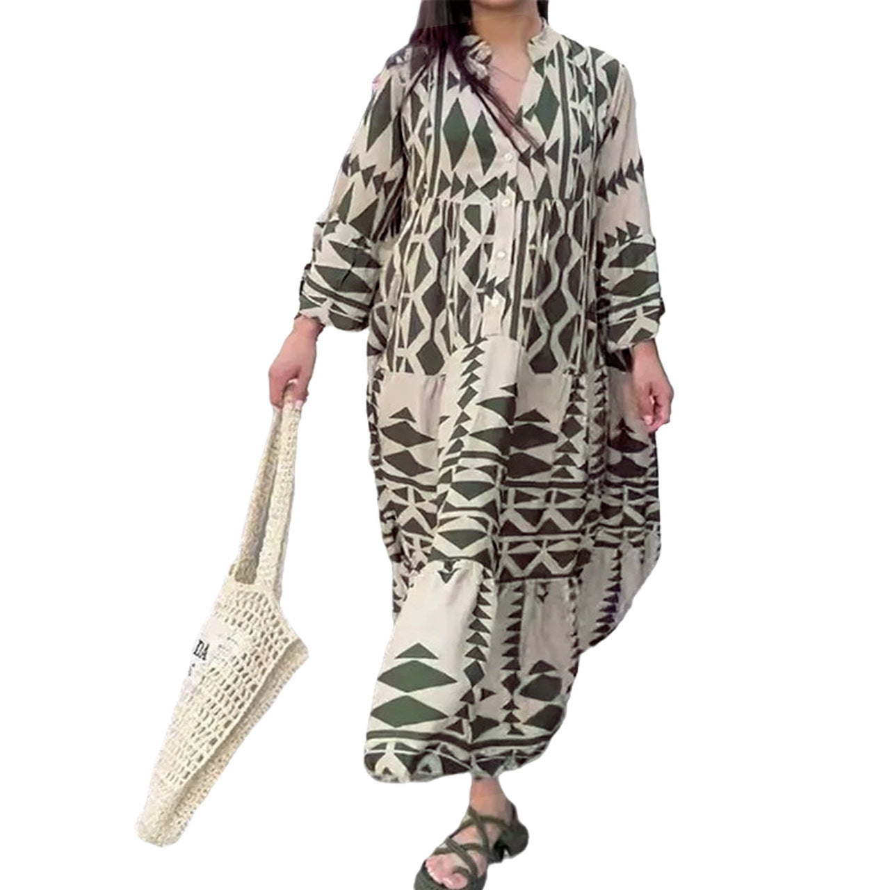Bedrucktes Hemdkleid