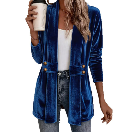 Damen Eleganter Velvet-Blazer Shop Nory