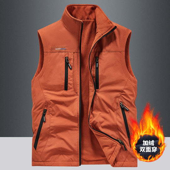 Herren Outdoor-Utility-Anglerweste mit atmungsaktivem Meshrücken und multifunktionalen Taschen Shop Nory
