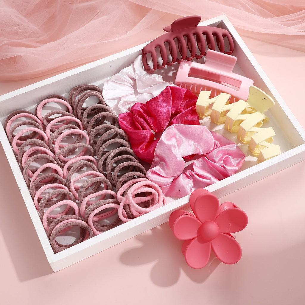 Damen Haaraccessoire-Set mit bunten Haargummis und praktischen Haarspangen Shop Nory