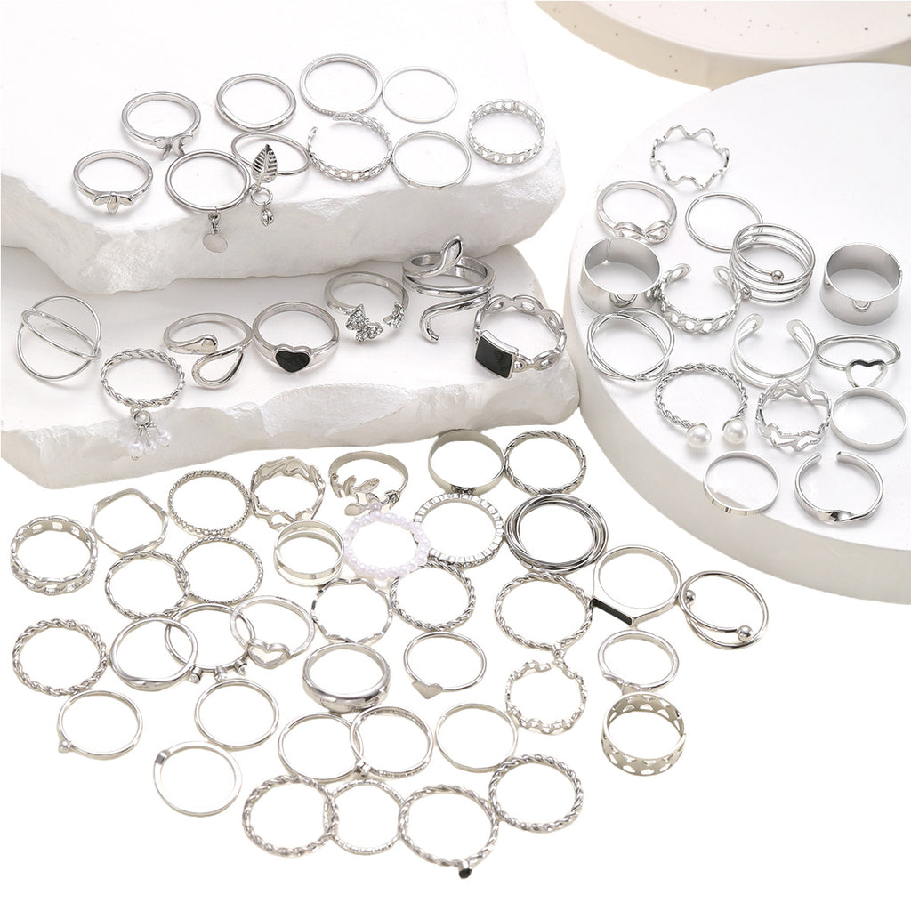 Damen stilvolles und vielseitiges Ring-Set Shop Nory