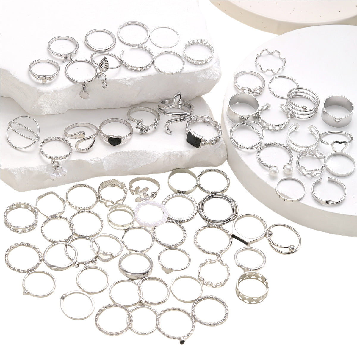 Damen stilvolles und vielseitiges Ring-Set Shop Nory