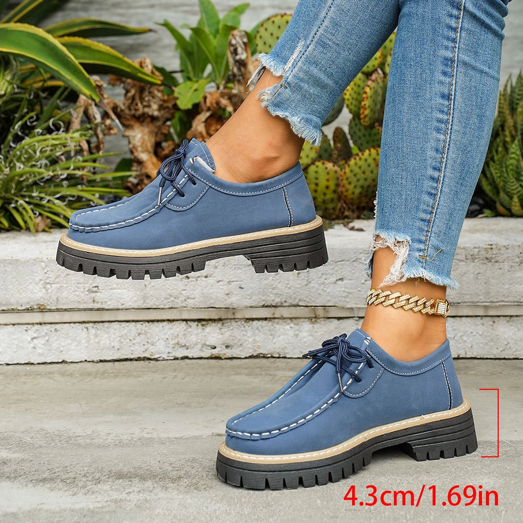 Damen Robuste Comfort-Schnürschuhe