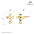 Damen Ohrringe mit stilvollem Kreuzdesign Shop Nory