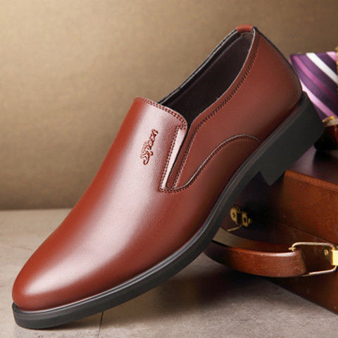 Herren Eleganter Lederslipper mit elastischem Einstieg und profilierter Gummisohle Shop Nory