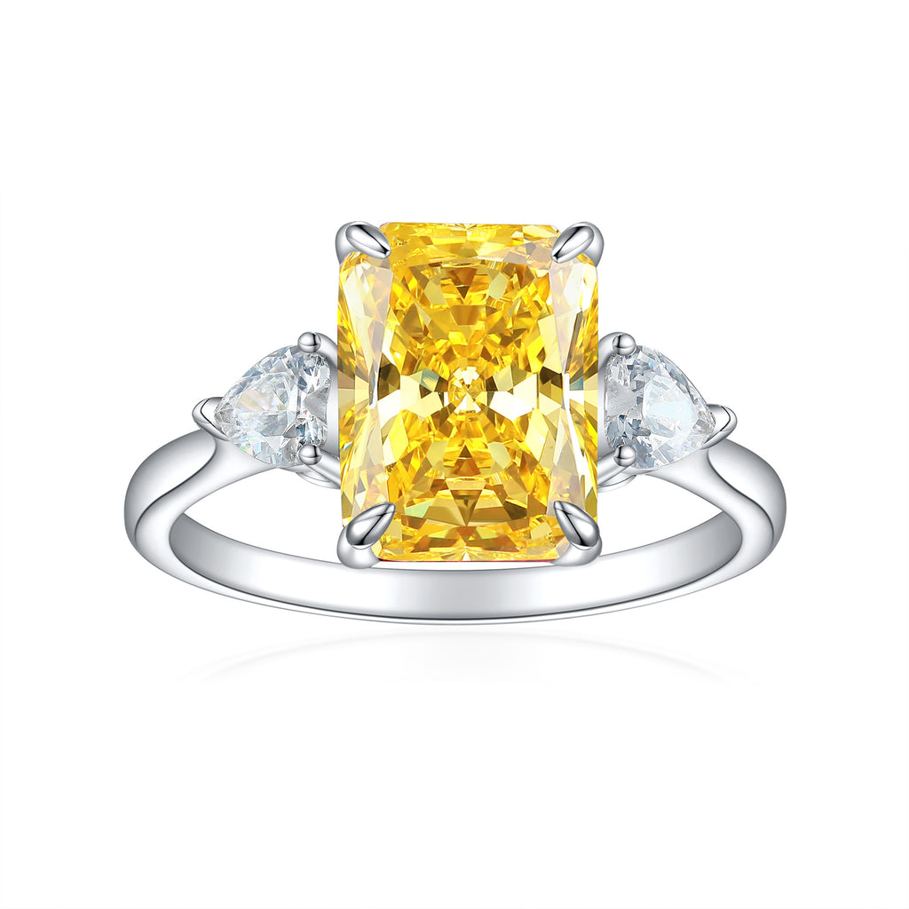 Damen Eleganter Zirkonring mit strahlendem Aquamarin-Shop Nory