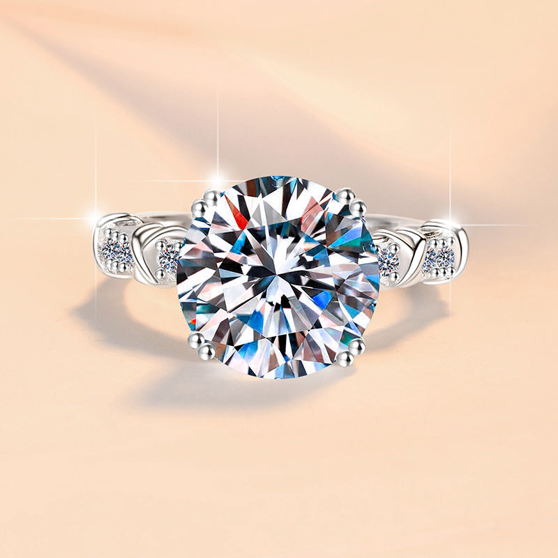 Damenring mit quadratischem Zirkonia und filigranem Design Shop Nory