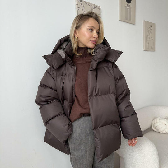 Damen Steppdaunenjacke mit hohem Kragen Shop Nory