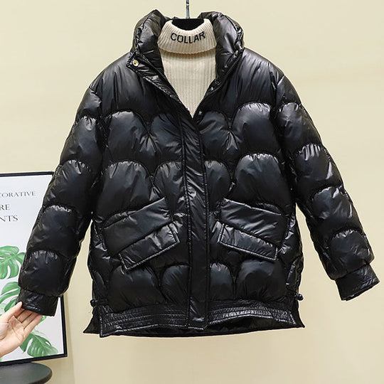 Damen Modische Hochglanz Steppjacke Shop Nory