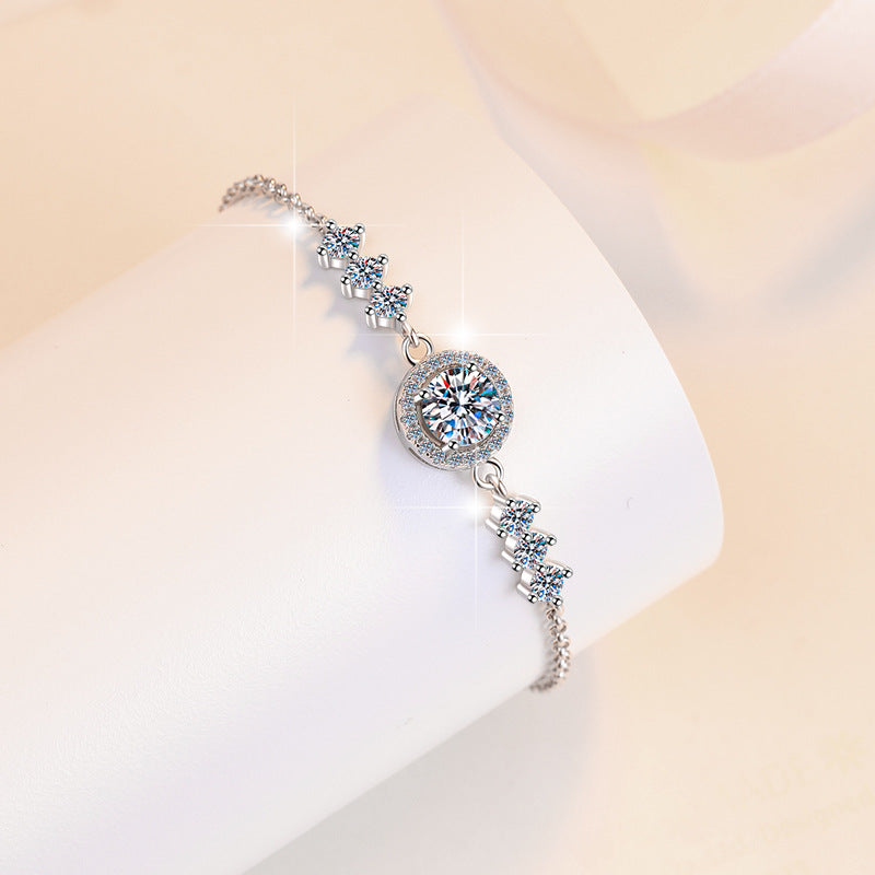 Damenarmband mit funkelndem Kristall und zierlichem Design Shop Nory