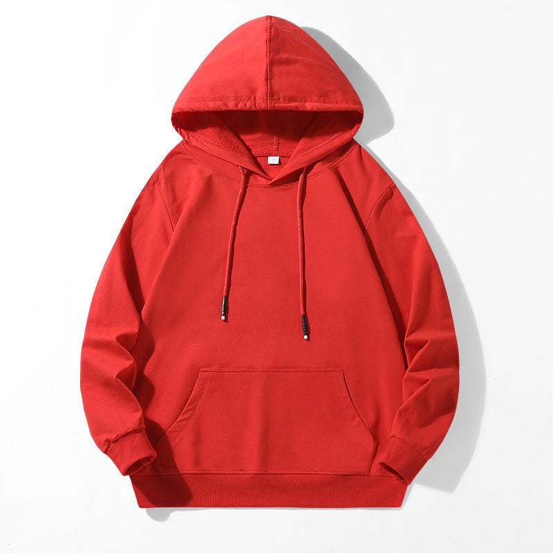 Unisex Locker geschnittener Kapuzenpullover aus Baumwollmix mit Kängurutasche und Kordelzug Shop Nory