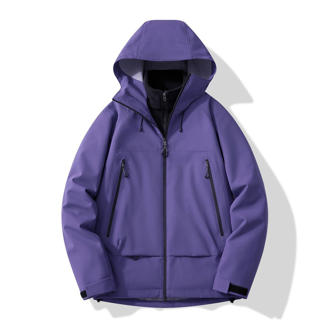 Herren technisch-isolierende Softshelljacke mit Kapuze und Fleece-Innenkragen Shop Nory