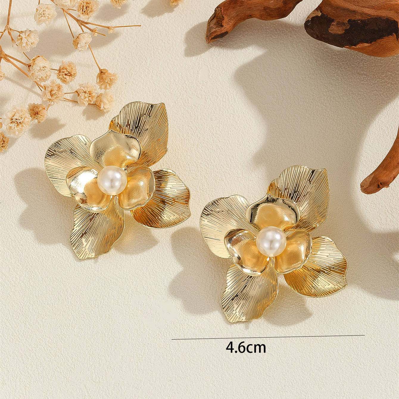 Damen Ohrclips im eleganten Orchideenstil Shop Nory