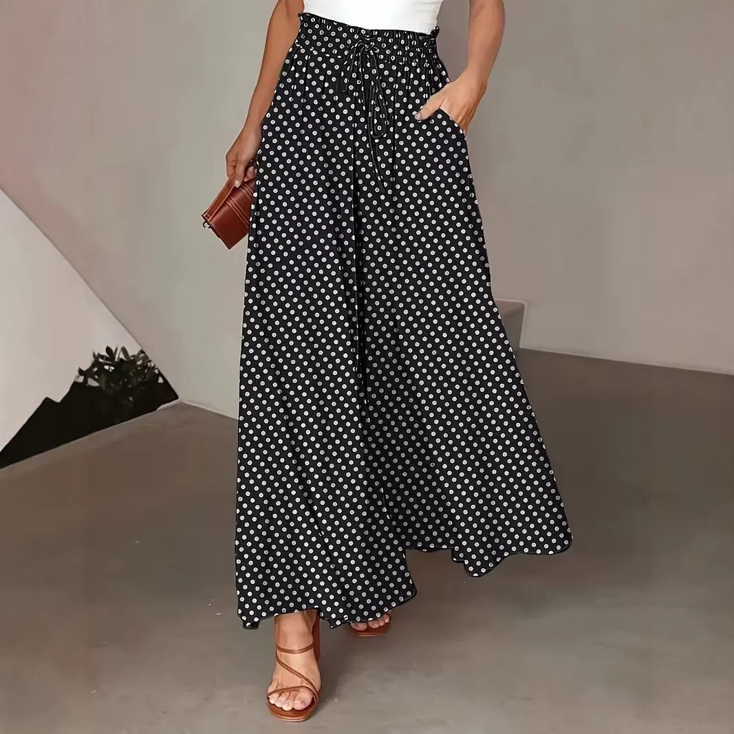 Damen Palazzo-Hosen mit elastischem Bund und praktischen Taschen