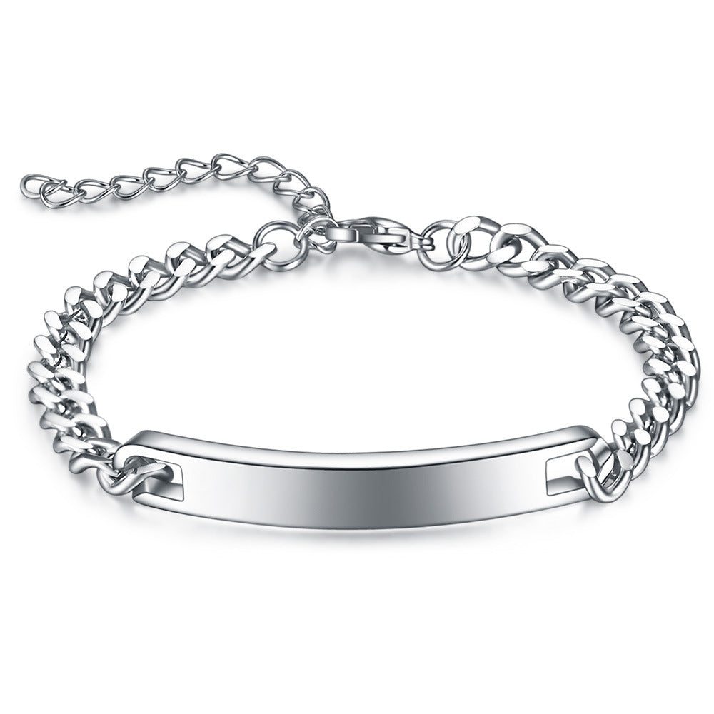 Herren personalisierbares Edelstahlarmband mit robustem Design Shop Nory