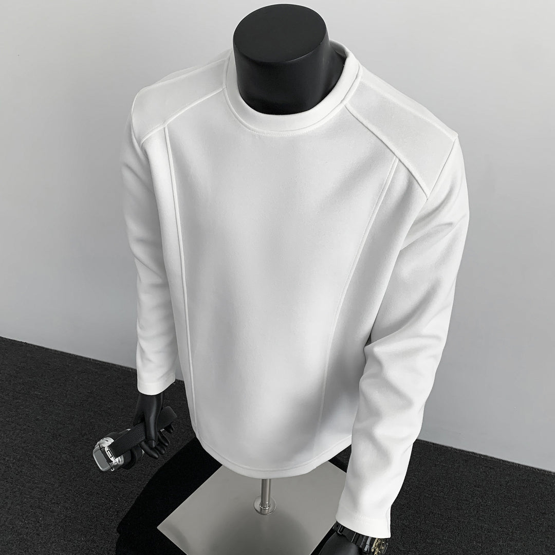 Herren Sweatshirt mit strukturierten Nahtdetails und Rundhalsausschnitt Shop Nory