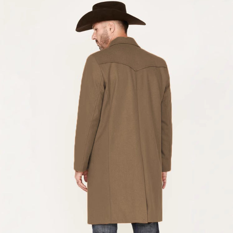 Herren eleganter, klassischer Überziehmantel