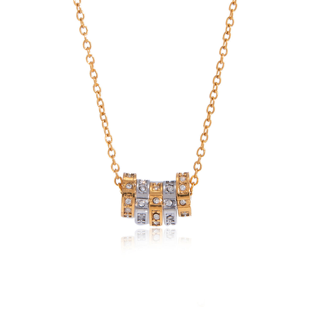 Damen elegante Halskette mit wasserfestem und hypoallergenem Design aus Edelstahl Shop Nory