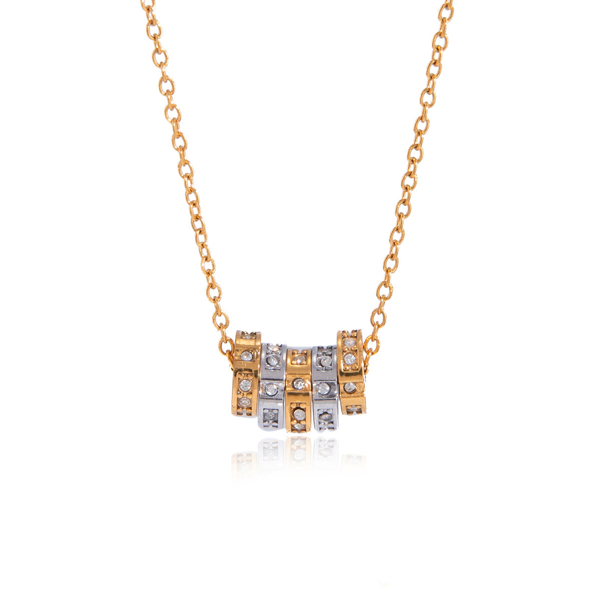 Damen elegante Halskette mit wasserfestem und hypoallergenem Design aus Edelstahl Shop Nory