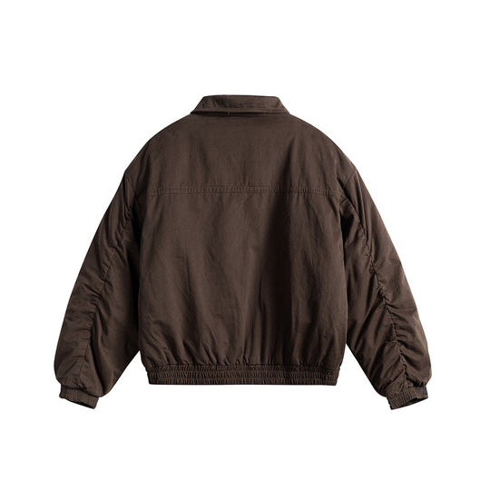 Herren Kurzboxy-Blouson mit Hemdkragen, Utility-Brusttaschen und elastischem Saum Shop Nory