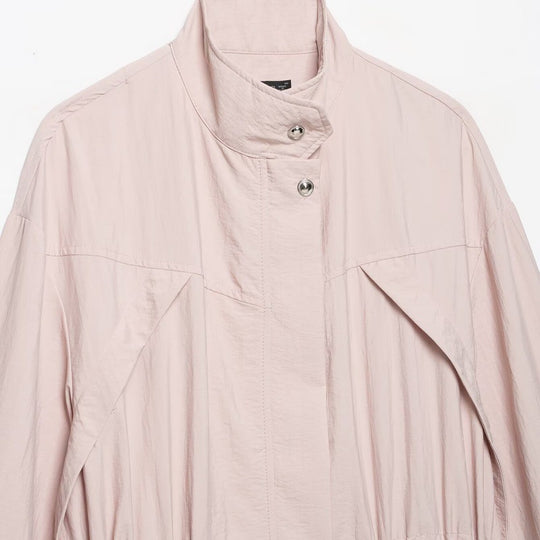 Damen leichter Oversize-Parka mit Tunnelzugtaillierung und Ballonärmeln Shop Nory