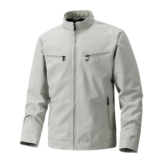 Herren Softshell-Outdoorjacke mit Stehkragen wasserabweisend und vier Reißverschlusstaschen Shop Nory