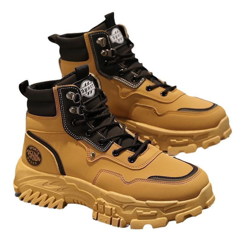 Damen Sportliche High-Top Stiefel mit rutschfester Sohle und strapazierfähigem Obermaterial Shopnory