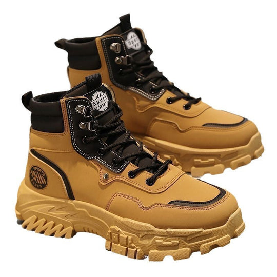 Damen Sportliche High-Top Stiefel mit rutschfester Sohle und strapazierfähigem Obermaterial Shopnory
