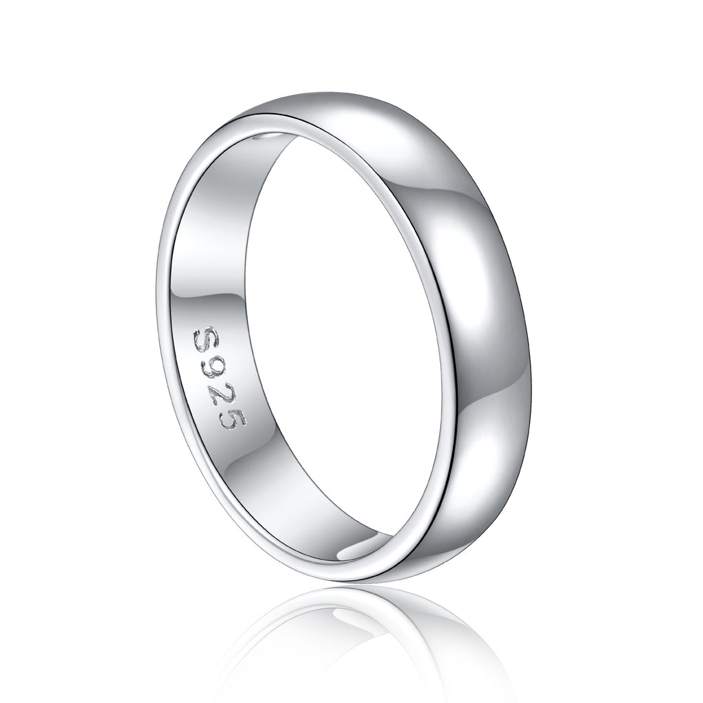 Damen hochglanzpolierter Trauring aus Edelstahl Shop Nory