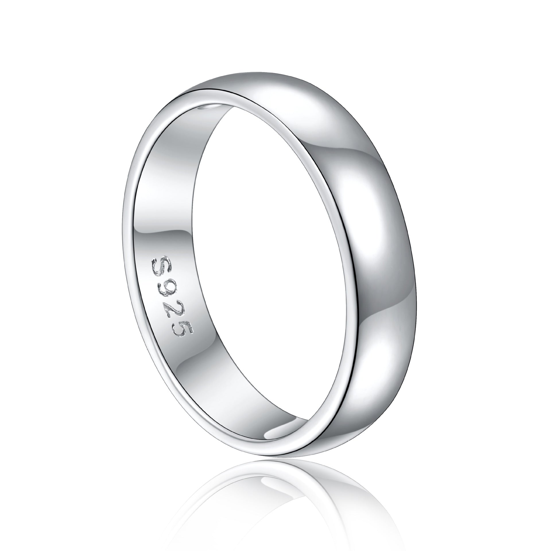 Damen hochglanzpolierter Trauring aus Edelstahl Shop Nory