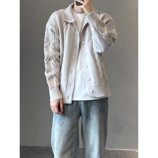 Herren Grobstrickjacke mit Kabelmuster Shop Nory