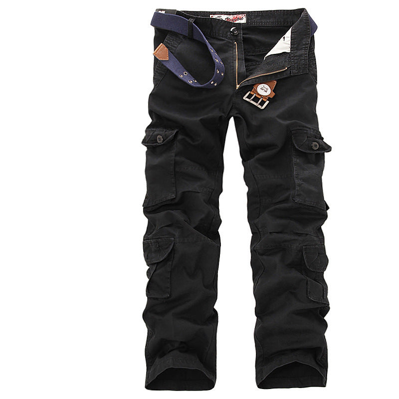 Herren Multifunktionale Cargo-Hose mit verstellbarem Bund und zahlreichen Taschen