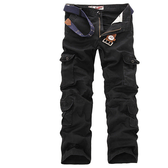 Herren Multifunktionale Cargo-Hose mit verstellbarem Bund und zahlreichen Taschen