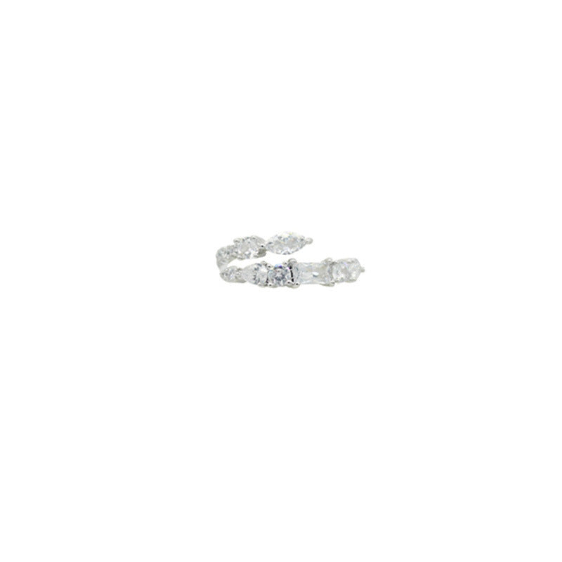 Damen Offener Ring mit filigranem Design und funkelnden Zirkonia Shop Nory