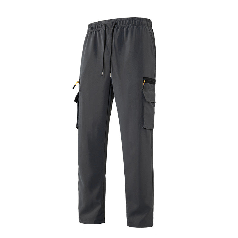 Herren Atmungsaktive Cargo-Loungehose mit Elastikbund, Kordelzug & Multifachtaschen Shop Nory