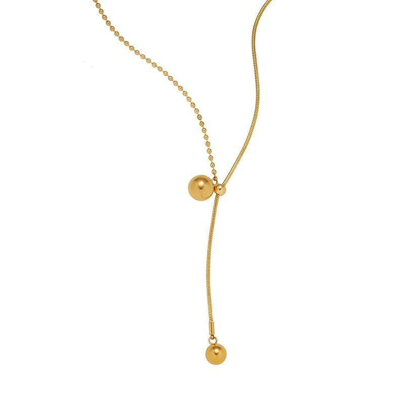 Damen Verstellbare Goldene Ketten Lariat Halskette Shop Nory