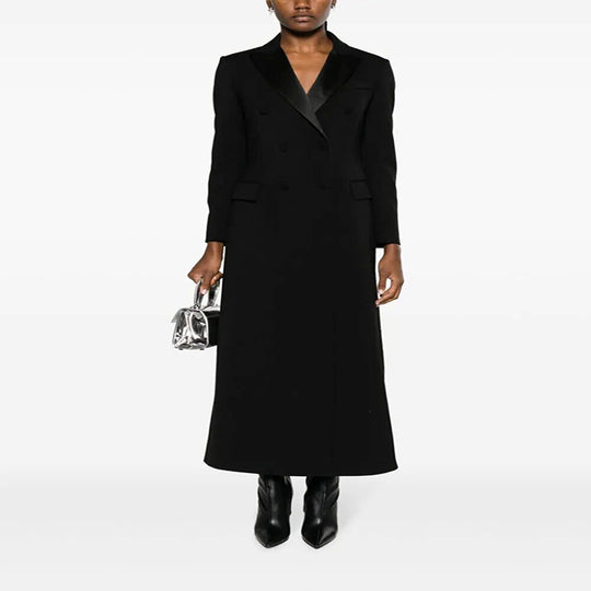 Damen Maxiblazer-Mantel im Smokingschnitt mit schmaler Silhouette Shop Nory