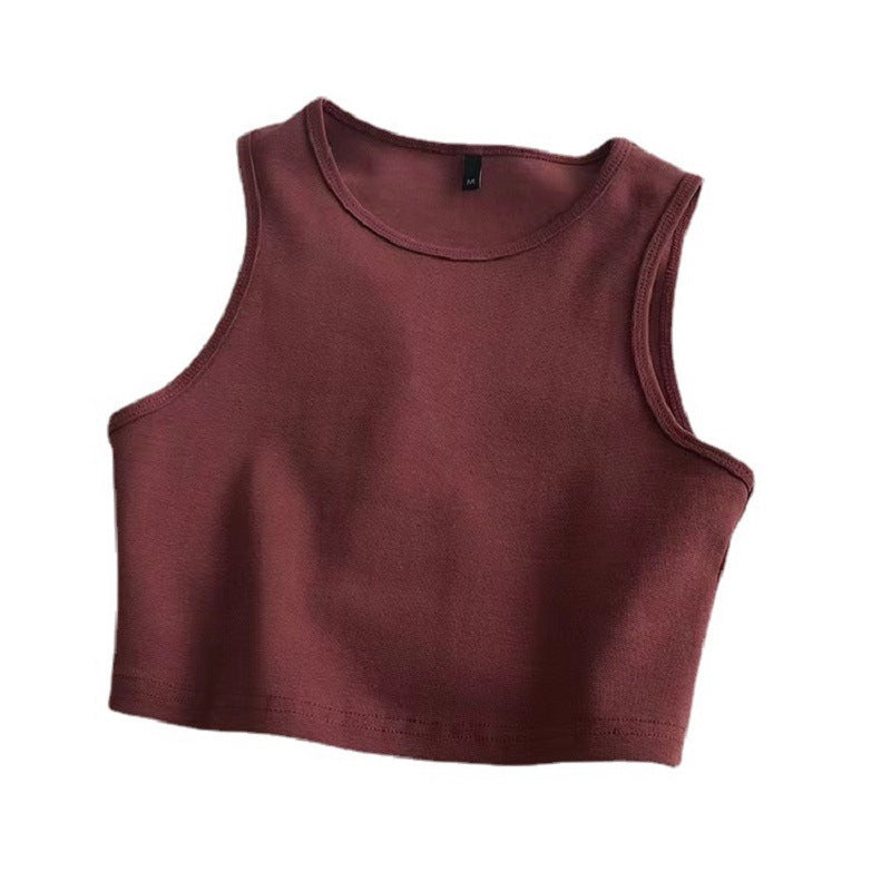 Damen Crop-Top aus atmungsaktivem Material mit figurbetontem Schnitt