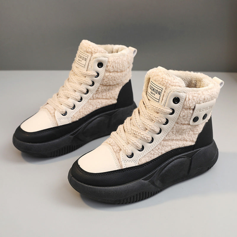 Damen High-Top Sneakers mit isolierendem Innenfutter und rutschfester Sohle